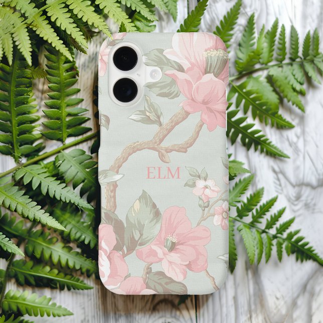 Pretty Floral Chintz Pattern Monogrammed Vintage (Creator Uploaded)