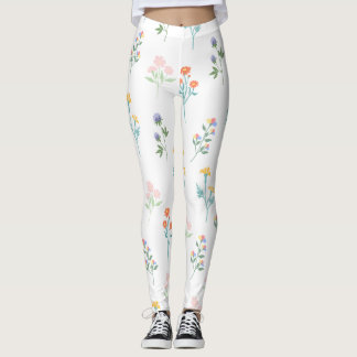 Pretty Floral Colourful YOGA Leggings