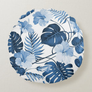 Pretty floral decorative eye-catching round pillow