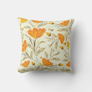 Pretty floral decorative eye-catching throw pillow