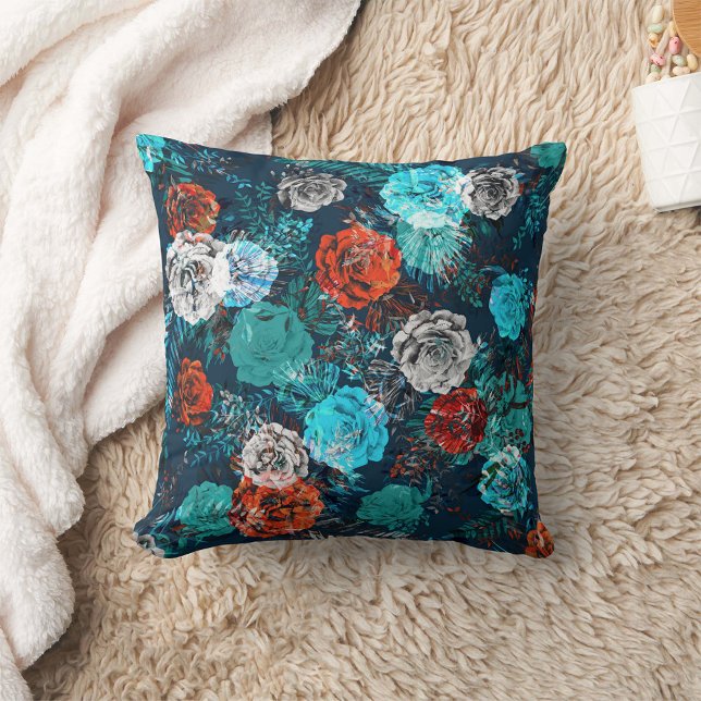 Pretty floral decorative eye-catching   throw pillow (Creator Uploaded)