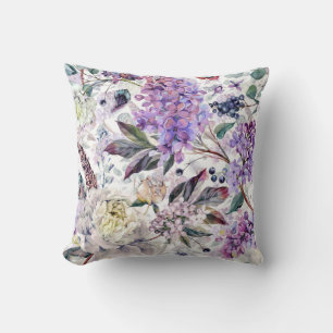 Pretty floral decorative eye-catching  throw pillow