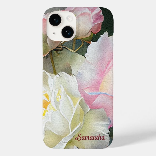 Pretty Floral Design Case-Mate iPhone Case (Back)