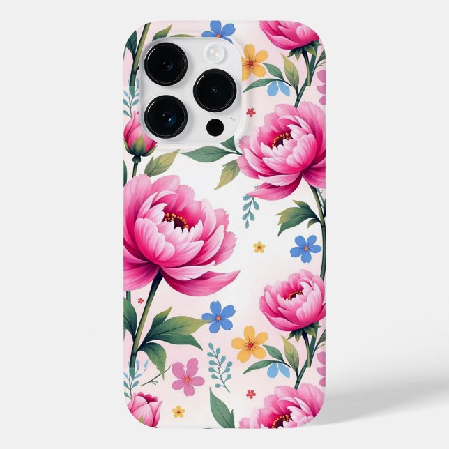 Pretty Floral Design  iPhone Case (Access to all ports, controls & sensors
Customize with your images, designs, and text)