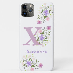 Pretty Floral Design Personalised Cell Phone Case