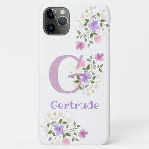 Pretty Floral Design Personalised Cell Phone Case