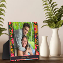 Pretty Floral Dragonfly Photo Customized Names