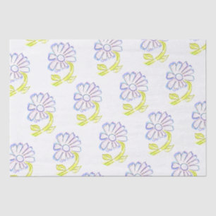 Pretty Floral Drawings  Tissue Paper