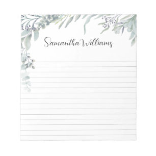 Pretty floral frame custom notepad