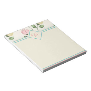 Pretty floral frame notepad