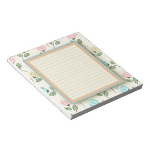 Pretty floral frame notepad
