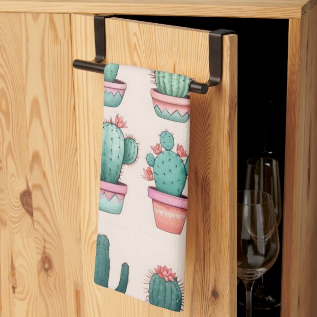 Pretty floral kitchen towels (Thirds Fold)