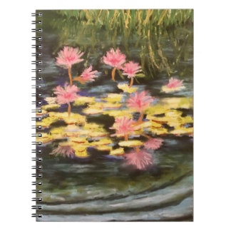 pretty floral lily pad notebook