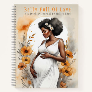 Pretty Floral Maternity Expecting Mom Journal