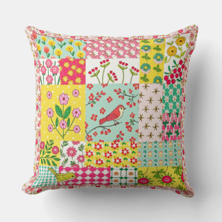 Pretty Floral Nature Style Cushion. Throw Pillow