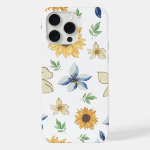 Pretty Floral Pattern Apple Iphone 15 Pro Max Case