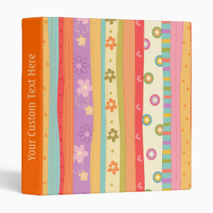 Pretty Floral Pattern Binder