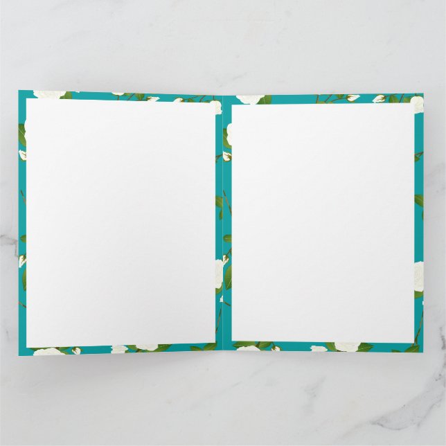 Pretty Floral Pattern Card (Inside)