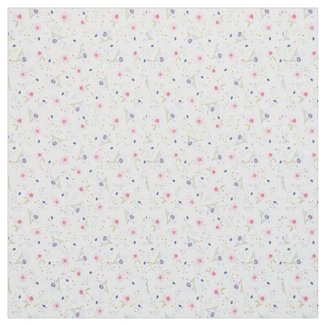 Pretty Floral Pattern Fabric (Swatch)