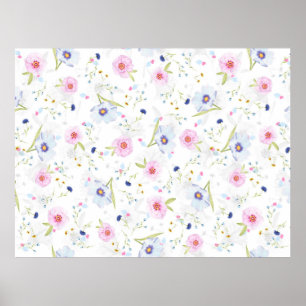 Pretty Floral Pattern  Poster