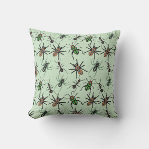 Pretty Floral Pattern Throw Pillow