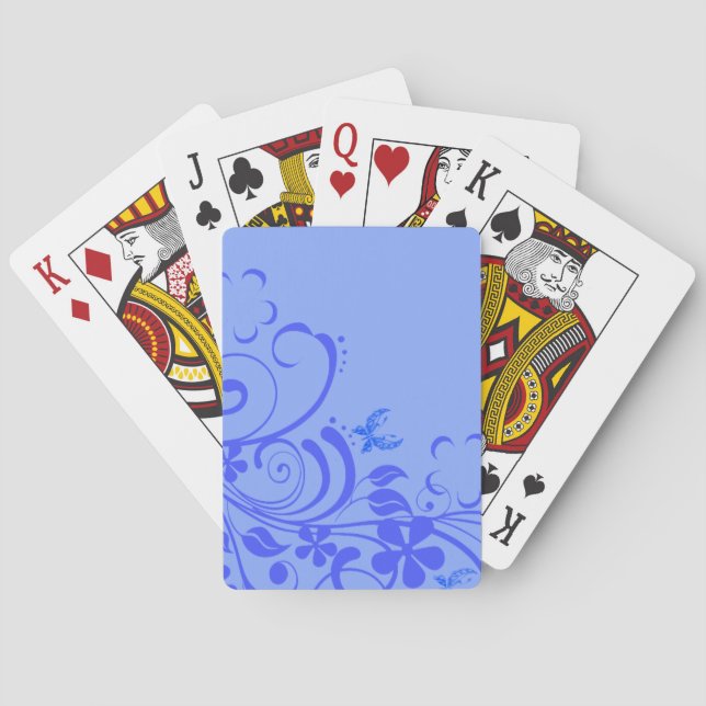 Pretty Floral Playing Cards (Back)