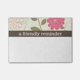 Pretty Floral Post-it Notes