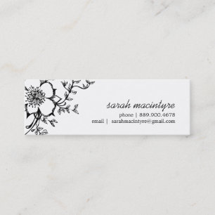 Pretty Floral /  Small Calling Cards
