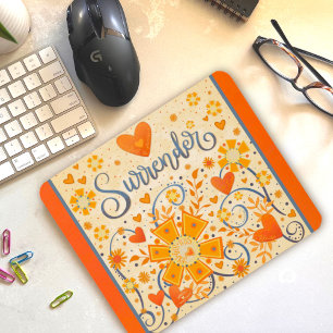 Pretty Floral Surrender Inspiring Inspirivity Mouse Pad