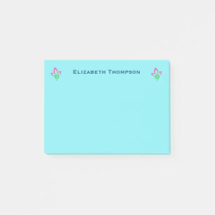 Pretty Floral Symbol Design Personalized Post-it Notes