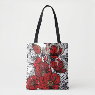 Pretty Floral Tote Bag