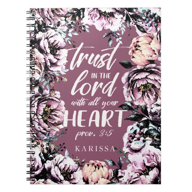 Pretty Florals | Scripture Journal | Light Text (Front)