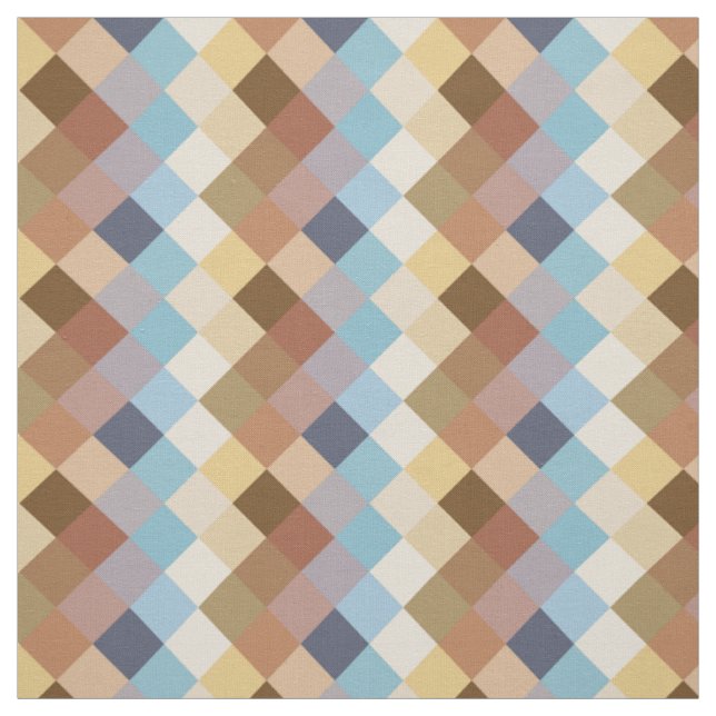 Pretty Florence Summer City Colours Mosaic Pattern Fabric (Swatch)