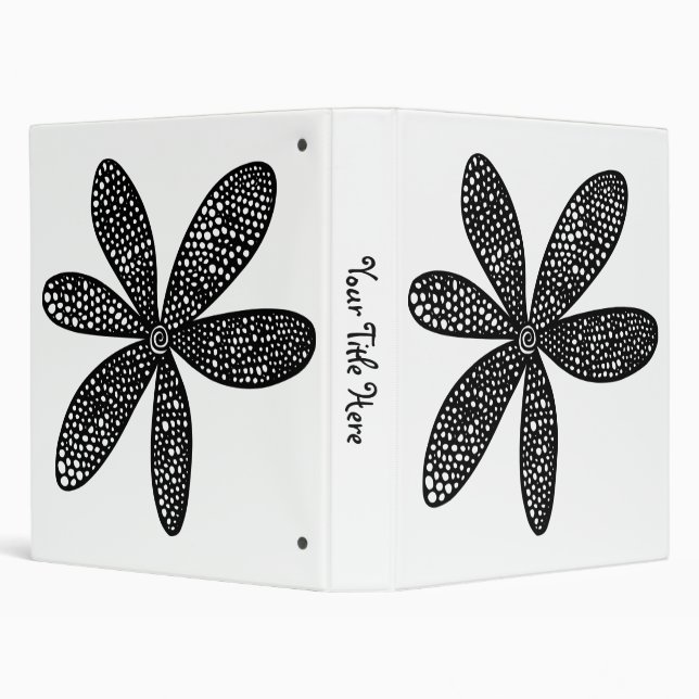 Pretty Flower (1.0in) Binder (Background)