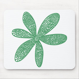 Pretty Flower - Army Green Mouse Pad