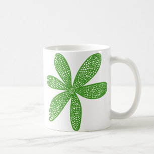 Pretty Flower - Avocado Green Coffee Mug