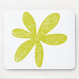 Pretty Flower - Banana Yellow Mouse Pad