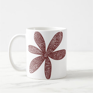 Pretty Flower - Brown Coffee Mug