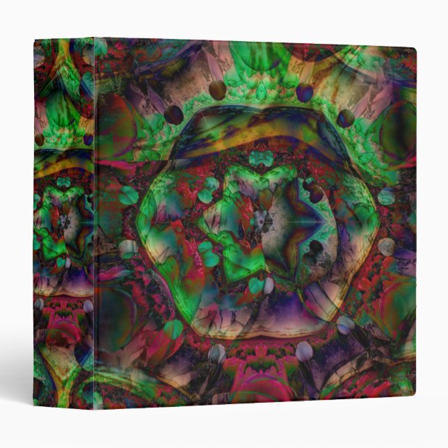 Pretty Flower Burst Abstract Binder (Front/Spine)