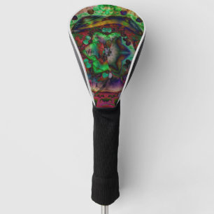 Pretty Flower Burst Abstract Golf Head Cover
