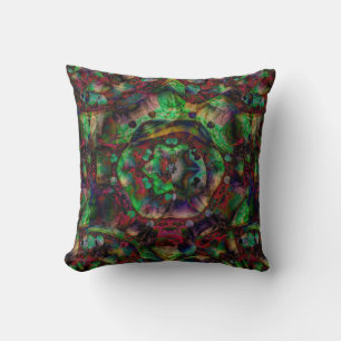 Pretty Flower Burst Abstract Throw Pillow