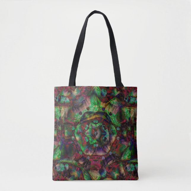 Pretty Flower Burst Abstract Tote Bag (Front)