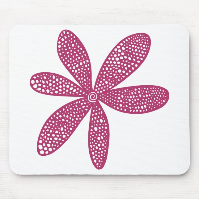 Pretty Flower - Crimson Mouse Pad (Front)