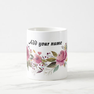Pretty Flower (Customizable) Coffee Mug