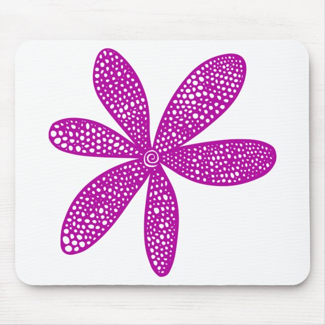 Pretty Flower - Deep Violet Mouse Pad (Front)