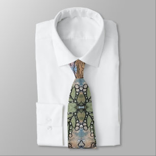 Pretty Flower Garden Watercolor Painting Tie