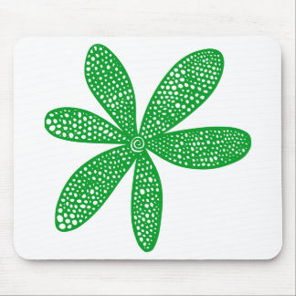 Pretty Flower - Grass Green Mouse Pad