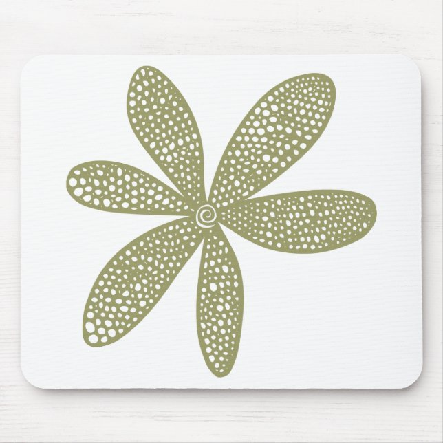 Pretty Flower - Khaki Mouse Pad (Front)