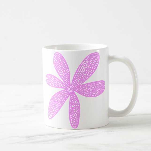 Pretty Flower - Light Violet Coffee Mug (Right)