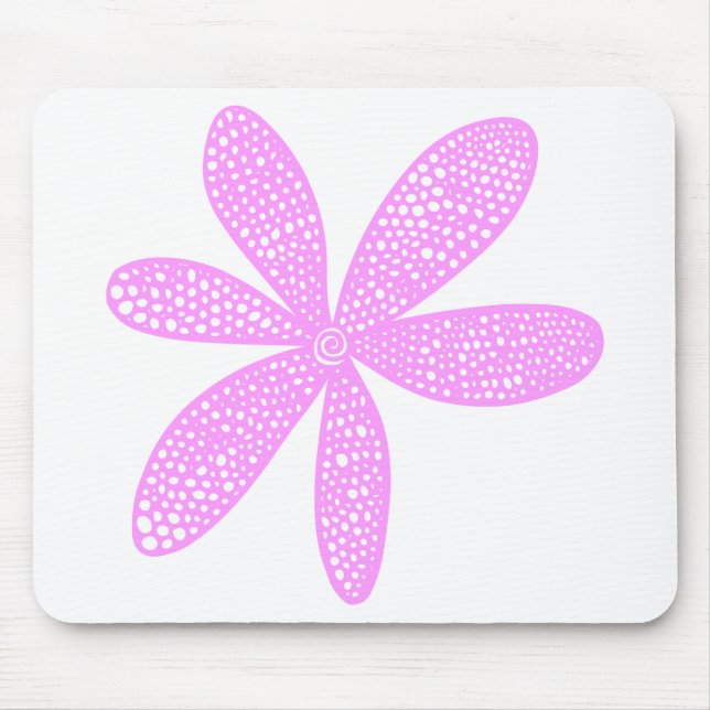 Pretty Flower - Light Violet Mouse Pad (Front)